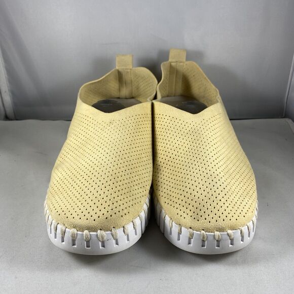 Ilse Jacobsen Shoes Women's 8.5 39 Yellow Perforated Tulip Slip On Comfort Flats - Picture 3 of 9